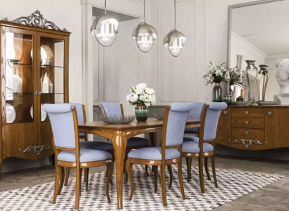 Dining room set ensemble table 6x chairs design sideboard furniture luxury new